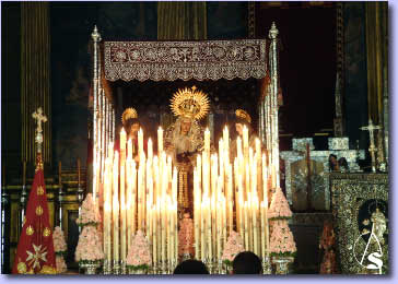 Magdalena y San Juan, junto a la Virgen del Valle