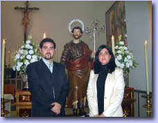 D. Luis Ruiz y D. Ana Caetano, restauradores